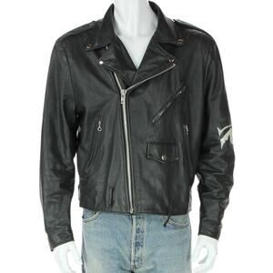 Vintage Presidio Motorcycle Biker Grunge Punk Ramones Rock Brando Leather Jacket